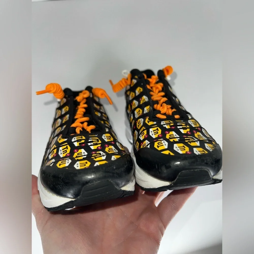 Nike Air Max Plus QS PS Child Size 13C Allover Logo Black Sneakers BQ1936-002 13